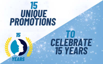 15 unique promotions to celebrate 15 years!