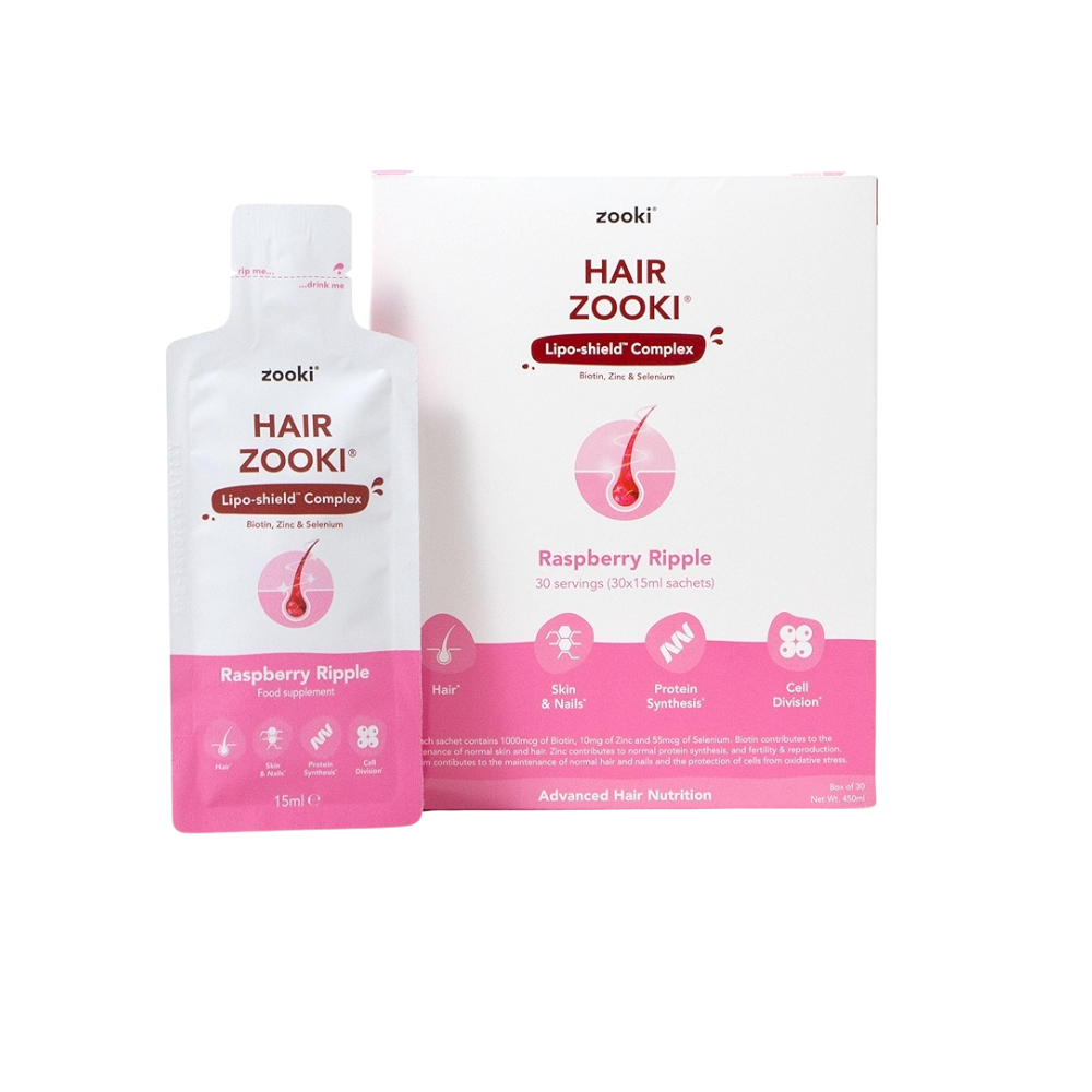 Zooki Hair Zooki Raspberry Liquid Sachets (Pack of 30)