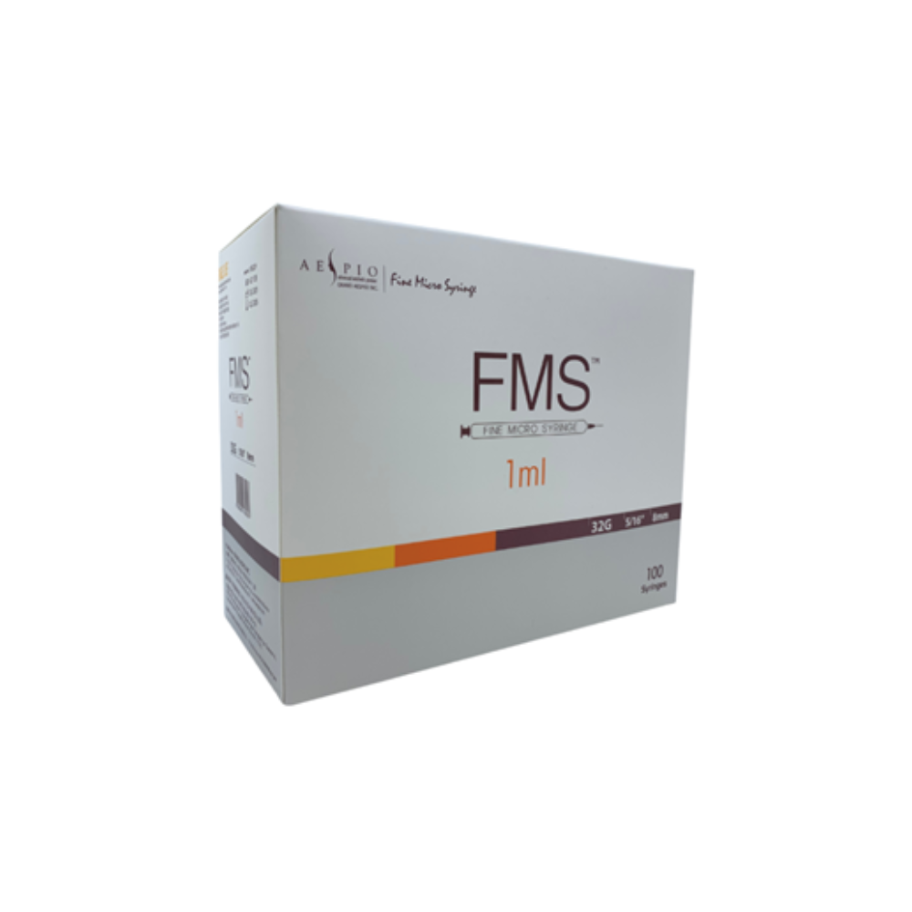 FMS 32G Fine Micro Syringe 1ml 8mm Pack of 100